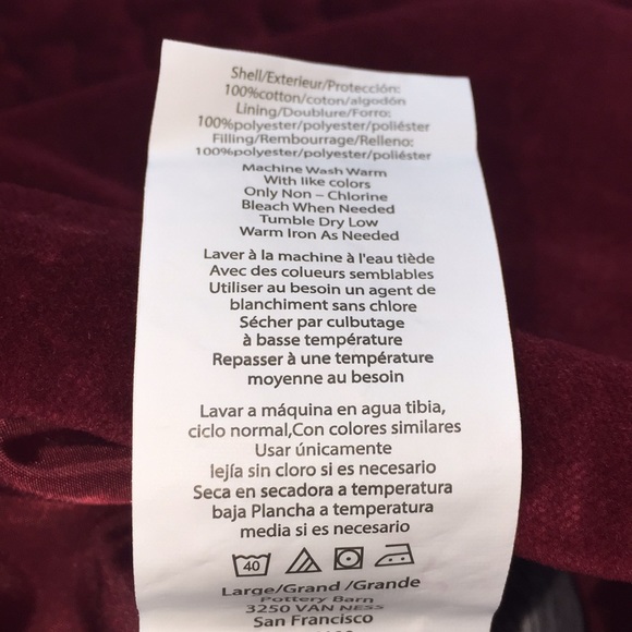 Pottery Barn Velvet Christmas Stocking “Dayton” - Picture 7 of 13